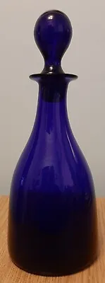 Buy Deep Blue Glass Decanter With Stopper  • 25£