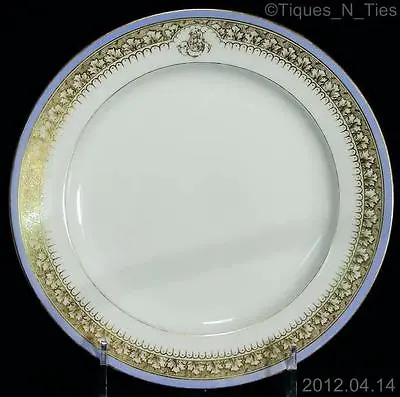 Buy Antique 1870-1890 KPM China Family Crest AFG Monogram Plate Possible Royalty (EE • 28.91£