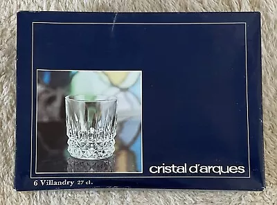 Buy Crystal D'Arques 6 Villandry Whisky Tumblers FREE P&P • 27.50£