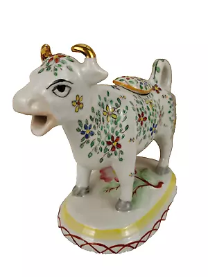 Buy Staffordshire Ware Kent Cow Creamer Porcelain With Lid Dahl Rose Molded Base Vtg • 76.83£