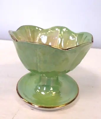Buy Rare  Vintage Maling  Bon Bon Sundae Bowl Green Lustre C1940 • 10£