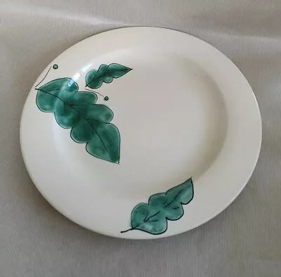 Buy Poole Pottery Green Leaves Dinner Plate 10.5  Used • 7.50£