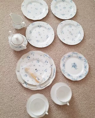 Buy Shabby Chic House Of Fraser Anabella Bone China Afternoon Tea Cup Set Blue White • 40£