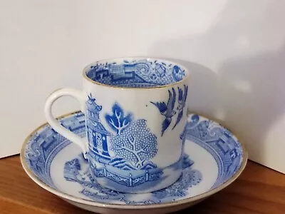 Buy Hancocks China Willow Pattern Demitasse Coffee Cup & Saucer • 14.99£