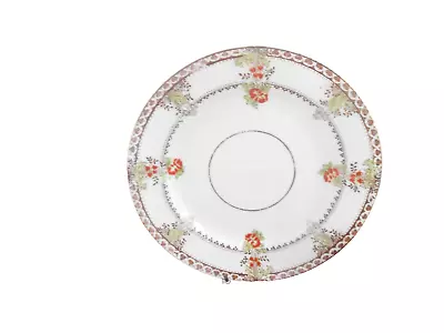 Buy Sutherland Dinner Plate X2 8.5in  Across Orange Flower Gold & Green Pattern  VGC • 6£