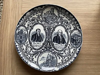 Buy Vintage Wood & Sons Burslem Primitive Methodist Centenary Plate - 1906 - Mow Cop • 8£