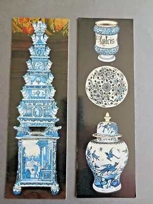 Buy Art Bookmark X 2 DELFTWARE From The Dyrham Park Collection National Trust  • 4.99£