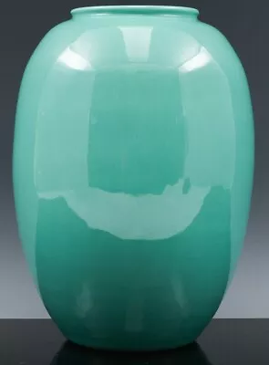 Buy Interestng Older Vintage Zenith Gouda Holland Dutch Green Glaze Art Pottery Vase • 35.31£