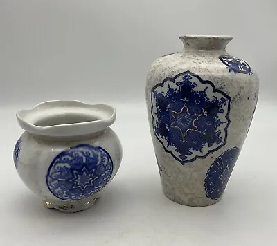 Buy Antique Fenton China Osaka Vases X 2 • 22£