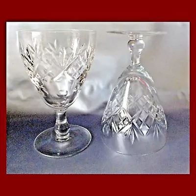 Buy A Pair Of Vintage LOCHIEL Wine Glasses Cut Lead Crystal,  Edinburgh Crystal Co. • 12£