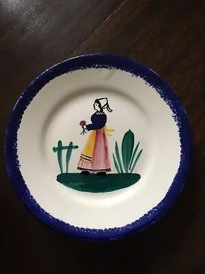 Buy Vintage Quimper Hand Painted Plate • 3£