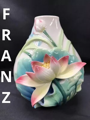 Buy FRANZ Collection Lotus Harmony Flower Design Sculptured Porcelain Vase FZ02399E • 187.81£