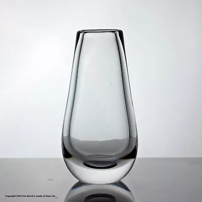 Buy Sven Palmqvist For Orrefors, Small Clear Glass Vase • 35£