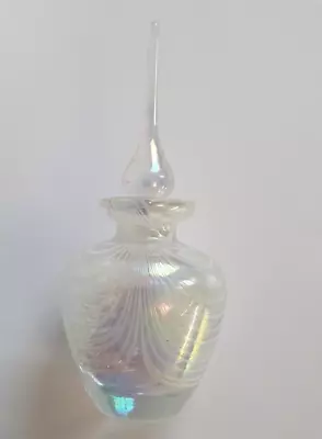 Buy Iridescent Okra Pulled Feather Design Scent Bottle • 26£