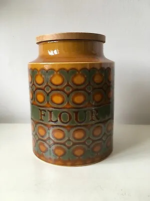 Buy Hornsea Bronte 7.5  Flour Jar Large Vintage Storage Canister Retro 70s • 28£