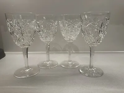Buy Baccarat Lagny Clear Crystal Art Deco Cut Glasses 4pc - Large Wine Glass • 99£