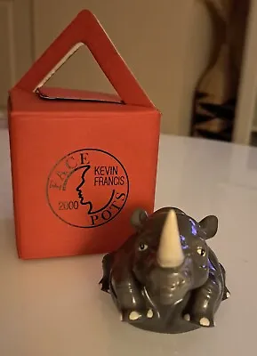 Buy Roland The Rhinoceros Face Pot Kevin Francis . Box • 15£