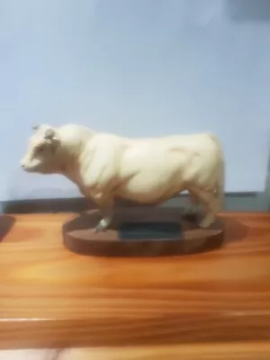 Buy Vintage Immaculate Condition Beswick Charolais Bull On Plinth • 85£