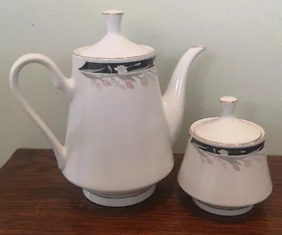 Buy Crown Ming Fine China Teapot And Sugar Bowl • 15.95£