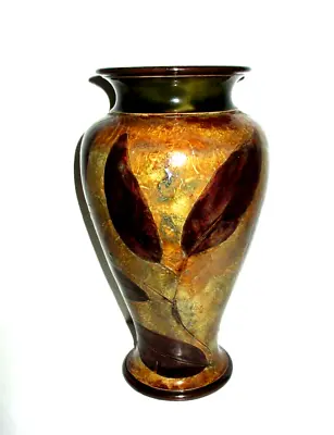 Buy Rare Royal Doulton Stoneware Antique Vase - Autumn Leaves - Large - Perfect !! • 95£