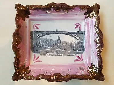 Buy  Sunderland  *Signed Dixon & Co* LustreWare Historic Bridge Plaque * Circa. 1850 • 175.10£