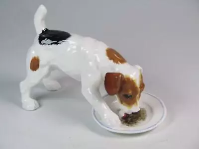 Buy VINTAGE ROYAL DOULTON Jack Russell Terrier Dog Eating Dinner Figurine HN.1158 • 28.99£