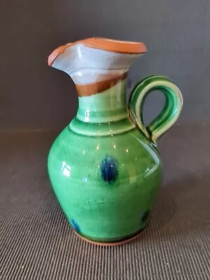 Buy Small Collectable Bristol Pottery Green Glazed Pottery Jug • 5.99£