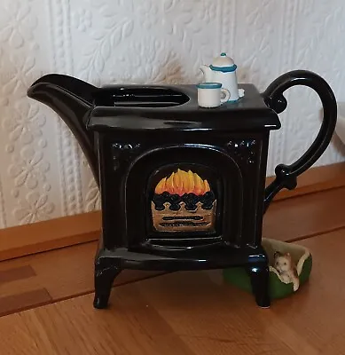 Buy Rare Vintage Park Rose Bridlington Pottery Jug Fireplace With Cats In Basket • 20£