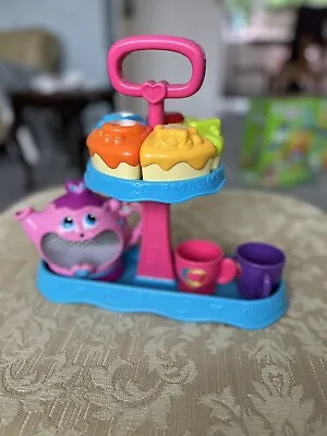 Buy Leapfrog Musical Rainbow Tea Party Set Teacups Teapot Cake Slices Stand Ex Cond • 12.99£