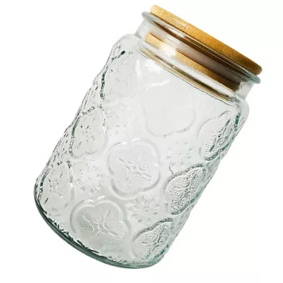 Buy Crystal Honey Jar Sealed Jars Sugars Cereals Storage Canister • 20.49£
