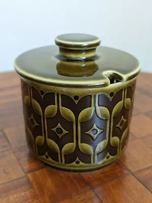 Buy Vintage Hornsea Heirloom Green - Sugar Bowl With Lid • 5£