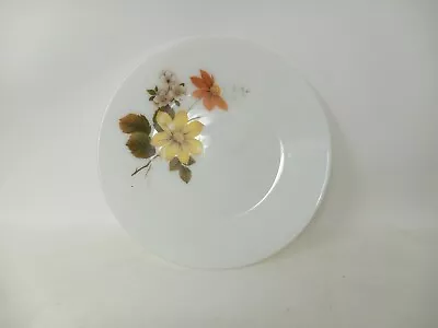 Buy Vintage JAJ Pyrex Side Plate Round White Milk Glass Autumn Glory Design • 3.99£