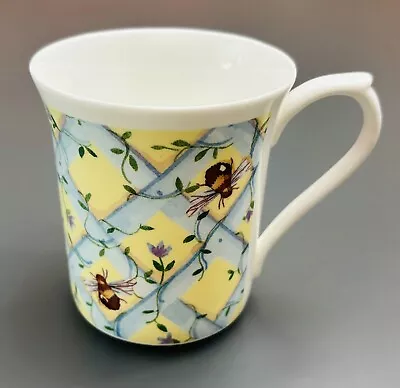 Buy Queens Fine Bone China Coffee CupMug Floral Bees Summer Design England Vntg Gift • 18.97£