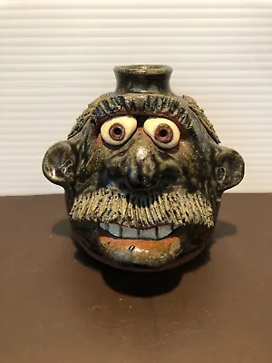 Buy Georgia Pottery Face Jug Signed Brian J Wilson 6-5-2K71 From Flowery Branch, GA • 158.24£