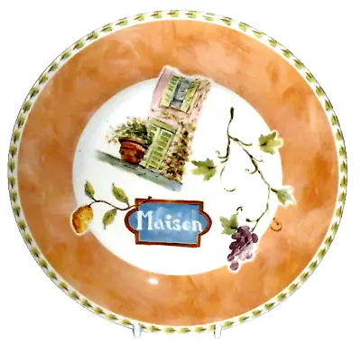 Buy Staffordshire Pottery French Village Maison Salad Or Dessert Plate 21.5cm Dia • 3.25£