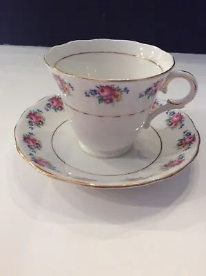 Buy Vintage Colclough Cup And Saucer Bone China Made In Longton England #8851 Floral • 13.42£