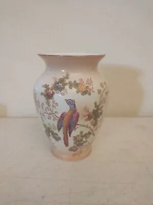 Buy Crown Decal Ware Vase Birds Of Paradise & Butter Flies In England 5.25  Vintage • 9.48£