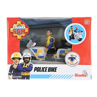 Buy Fireman Sam Police Motorbike With Policeman Malcolm Traffic Cop Action Figure • 10.99£