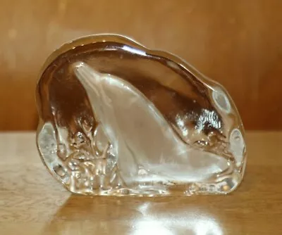 Buy Crystal Glass Paperweight Dolphin • 4.99£
