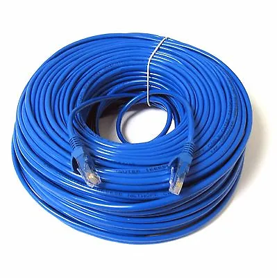 Buy Ethernet Cable RJ45 CAT5E NETWORK LAN PATCH Fast Internet LEAD 1M - 50M BLUE LOT • 15.95£