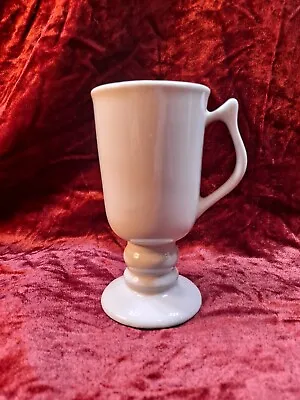 Buy One (1) Vintage Hall Pottery Pedestal Mugs Irish Coffee 1273 Cream USA 6” • 4.70£