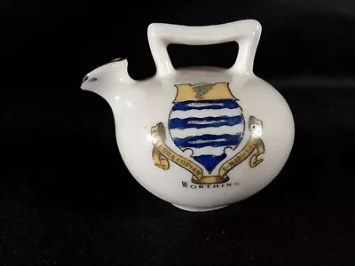 Buy Crested China - WORTHING Crest - Hastings Kettle - Anglo Heraldic. • 4.75£