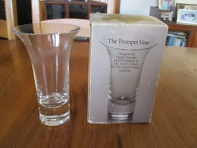 Buy Dartington Glass - The Trumpet Vase Designed By Frank Thrower 24% Lead Crystal • 6£
