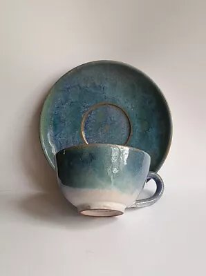 Buy Scarce Samuel Saunders Isle Of Wight Art Pottery Tea Cup & Saucer • 39.99£
