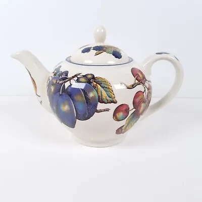 Buy Staffordshire Tableware Autumn Fayre Teapot Fruit Pattern Discontinued England • 23.05£