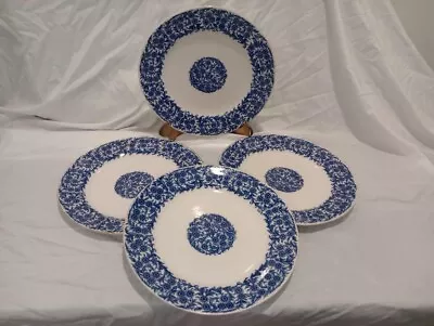 Buy Royal Worcester Vitreous Flow Blue 9  Plates (4) • 23.58£