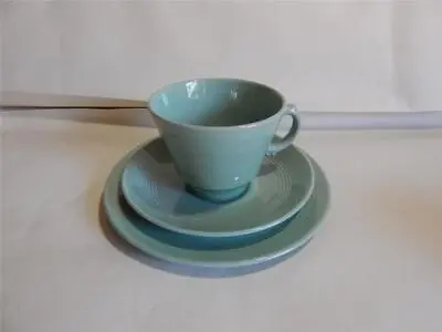 Buy Woods Ware Beryl Green 1 X Trio  ( Teacup, Saucer, And Side Plate ) • 4.97£