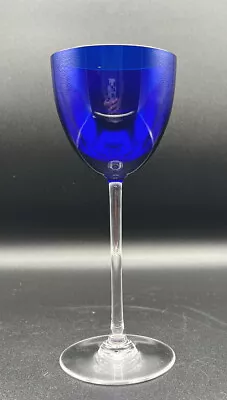 Buy Baccarat Perfection Cobalt Blue Rhine Wine Glass 7 3/8  • 94.65£
