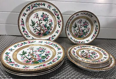 Buy 13 Piece Vintage Indian Tree  Dinnerware Set Soho Pottery Solian Ware England • 94.71£