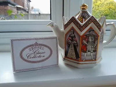 Buy Vintage Sadler King Henry VIII And His Six Wives Teapot • 10£